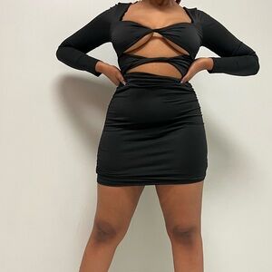 Black cutout dress